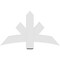 Ekena Millwork Alberta Architectural Grade PVC Gable Bracket, 48"W x 28"H x 2"D x 6"F, 14/12 Pitch GBP048X28X0206ALB00 - alternate 4